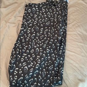 Leopard workout pants